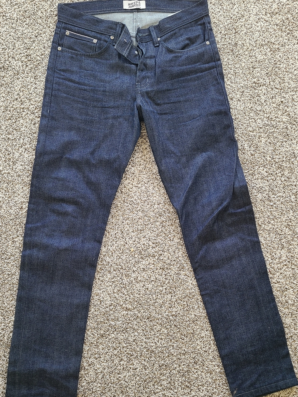 Naked & Famous Denim Indigo Slim Straight (Weird Guy), Men's